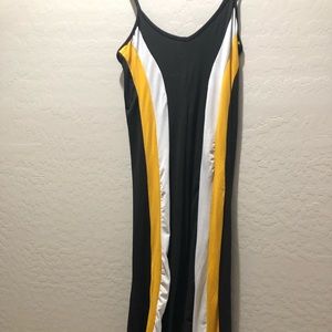 Black & Yellow stretchy romper